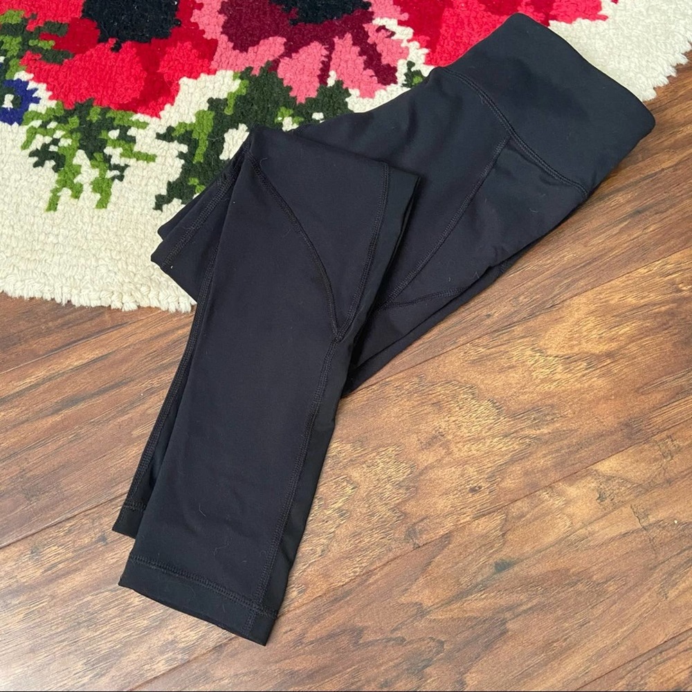 Vina Black Mesh Athletic Leggings Size S